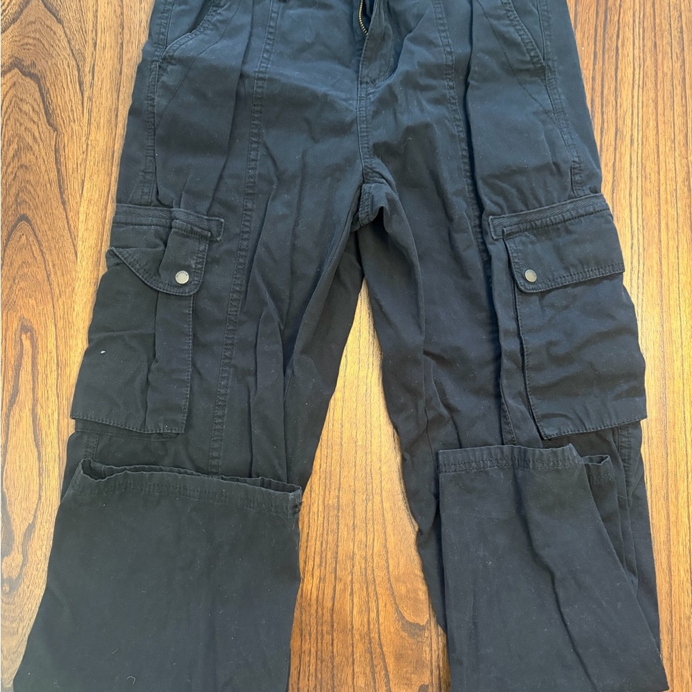 Bershka Black Cargo Pants
